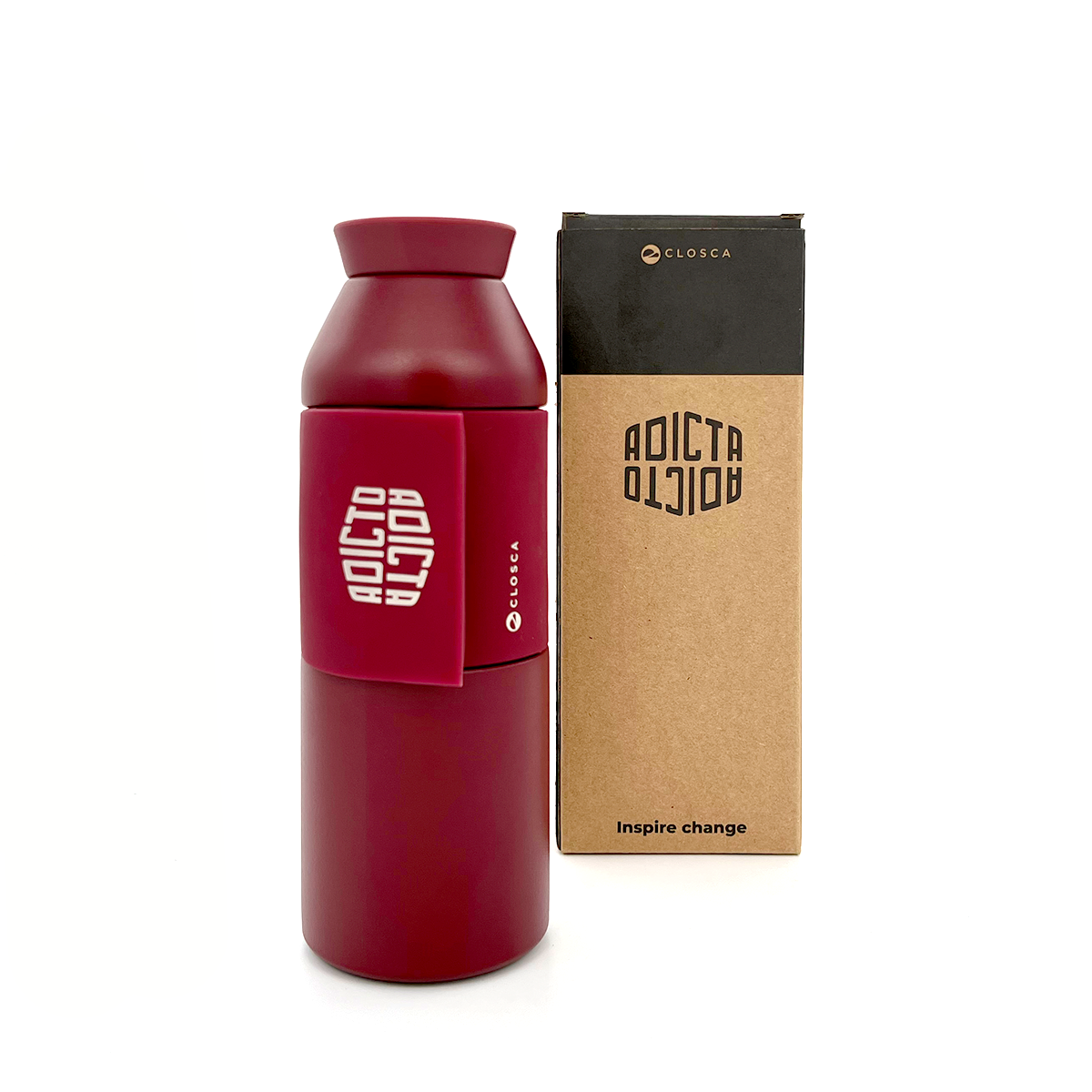 Botella Closca Wave by Adicto y Adicta (Burdeos)