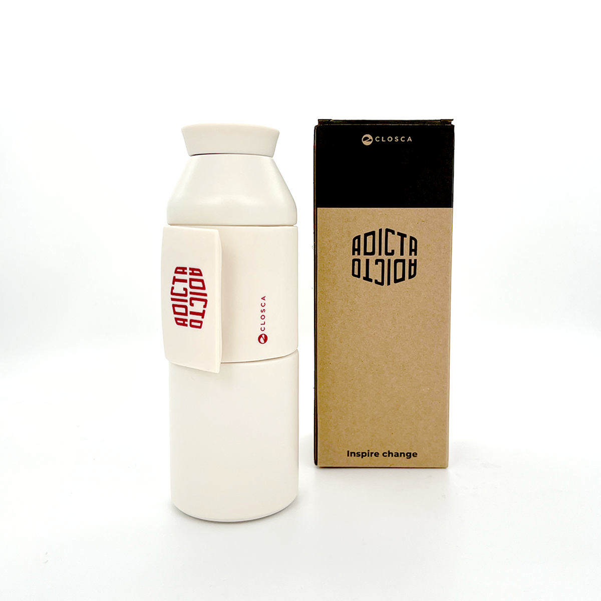 Botella Closca Wave by Adicto y Adicta (Blanca)